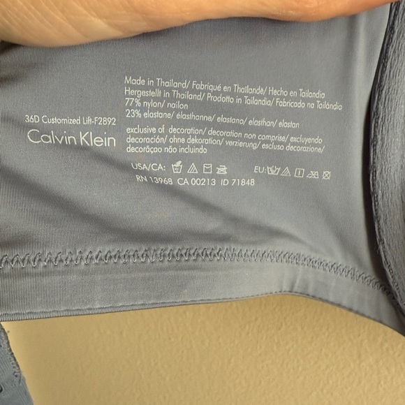 Calvin Klein Bra Lot (2) Customized Lift F2892 Padded Underwire 36D - Picture 4 of 5